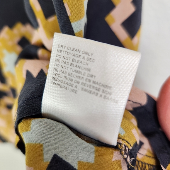 Essentiel Antwerp Women’s Geometric Silk EU Size 40 Sleeveless Tank Top - Picture 8 of 12